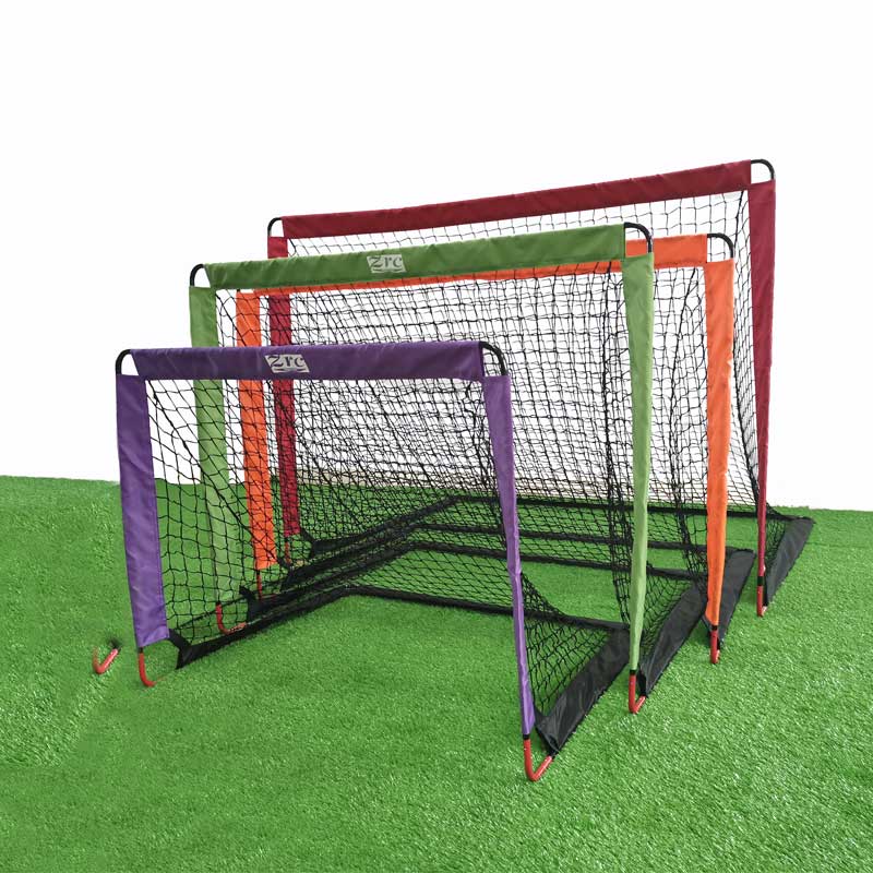 Portable Foldable 4 Nets with One Set Soccer Ball Nets Training Football Shooting Target
