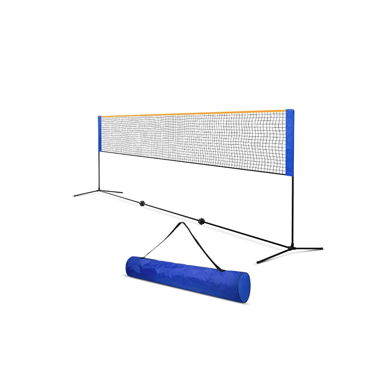 Mobile Tennis Badminton Nets Adjustable Height Frame Freestanding Volleyball Net